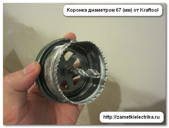 Диаметр коронки для розетки из гипсокартона