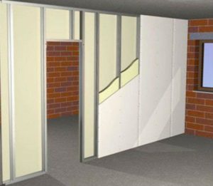 Внутренняя перегородка из гипсокартона