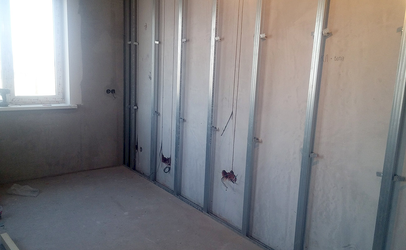 Как покрыть стены гипсокартоном?