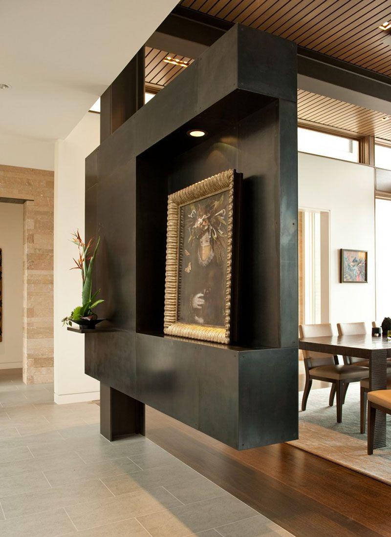 Декоративная перегородка из гипсокартона