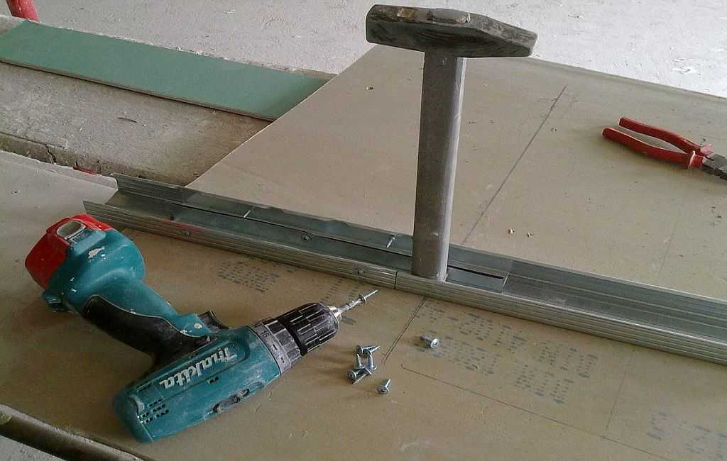 Как соединить / построить профиль из гипсокартона