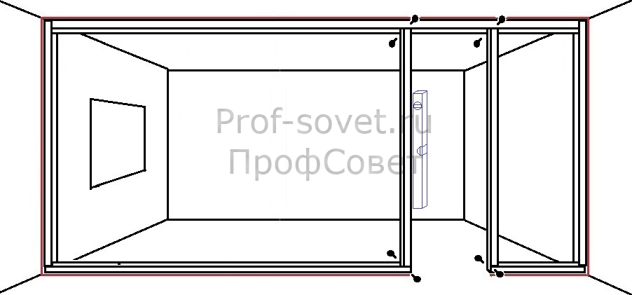 Установка дверных стоек